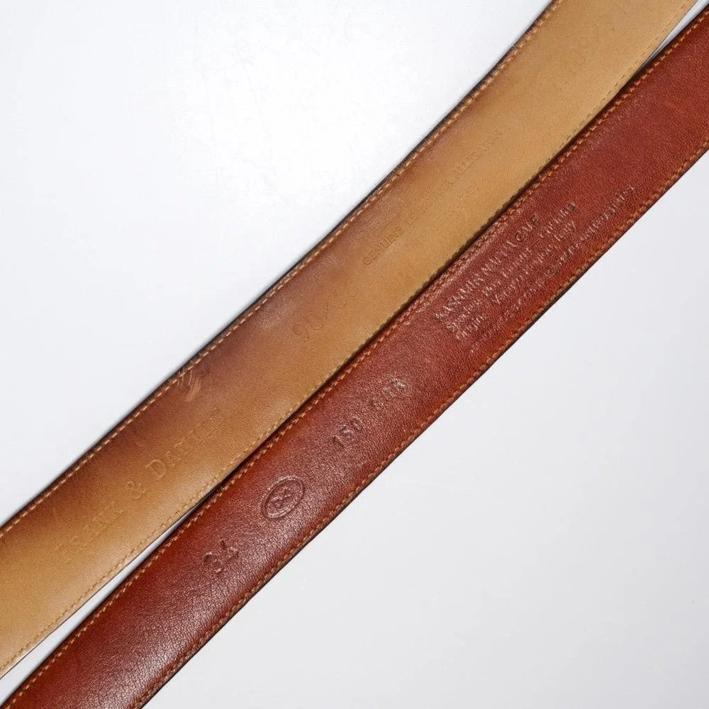 Trafalgar Alligator Braided Leather Mixed Mens Belt 4pc Lot